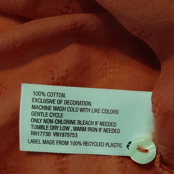 Universal Thread Rust Lace Puff Sleeve Blouse - Picture 13 of 16